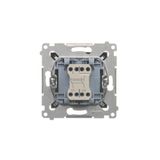 HDMI 2.1 socket + computer socket RJ45 cat.6, module, white matt, HDMI Standard: HDMI 2.1