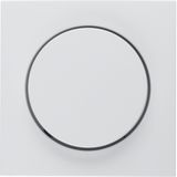 Centre plate Rotary Dimmer polarwhite matt IP44
