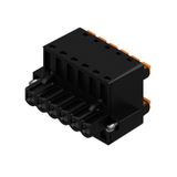 PCB plug-in connector, female plug, 5.08 mm, Number of poles: 6, 180°, PUSH IN with actuator, Clamping range, max. : 3.31 mm², Box