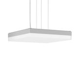 FLAT SLIM square, 27...40 W, 2950...4500 lm, 830, 840, silver, on/off 
