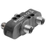 Sensor-actuator adaptor, Number of poles: 4, Coding: S-coded, 630 V