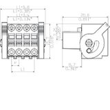PCB plug-in connector, female plug, 3.50 mm, Number of poles: 36, 180°, Tension-clamp connection, Clamping range, max. : 1 mm², Box