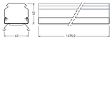 Mechanical accessories 765... E-Line Next Fix Silver IP50 Plug-in terminal 7342900