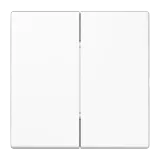 Matter push-button 2-gang, battery-powered, 4-channel, thermoplastic, LS range, white