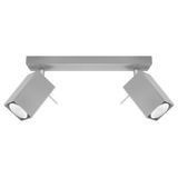 CEILING LAMP MERIDA 2 GREY GU10 2X40W IP20