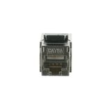 0229/05-500 Keystone Modular Jack 2x RJ45 Cat.6A 8(8) silver