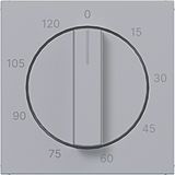 Centr.pl. for mechanical time switch 0-120 min., A.x/C.x, titanium