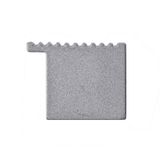 End cap without hole for AQ, silver color, 1pc