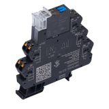 TERMSERIES, Relay module, Number of contacts: 2,  CO contact AgNi, Rated control voltage: 24 V DC ±20 %, Continuous current: 8 A, PUSH IN, Test button available: Yes
