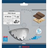 Standard for Wood Circular Saw Blade for Cordless Saws 136x1.5/1x15.875 T24