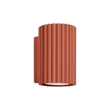 CARBON RED OCHRE WALL LAMP, DOWNWARD LIGHT, DECORATIVE GU10 LAMPSHADE