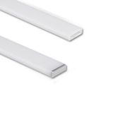 Attached aluminum profile PB1 17x5mm without diffuser 2m