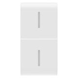 REPLACEABLE BUTTON KEY FOR AXIAL COMMANDS - WITH 2 DIFFUSERS - 1 MODULE - GLOSSY WHITE - CHORUSMART