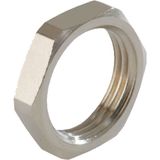Lock nut brass M12x1.5 mm thick-walled version
