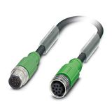 SAC-8P-M12MS/ 3,0-PUR/M12FS SH - Sensor/actuator cable
