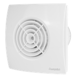 PULSAR Series fan with front propeller, back draft damper, equipped with humidity sensor, timer + start delay