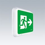 Voy Square 220 P MSW ECD WH SP1-E002-R - LED emergency exit sign