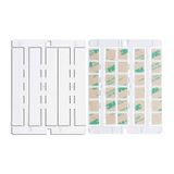 Modular strip in Policarbonate, for BIN043015-BIN100015 rails, white.color, for CaburJet