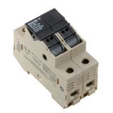 Fuse terminal, Screw connection, dark beige, 25 mm², 32 A, 690 V, Number of connections: 4, Number of levels: 1, TS 35