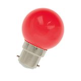 EcoPack LED Ball G45 B22d 1W Red Bulk