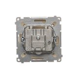 Single socket outlet with Schuko earthing, 16A, black matt