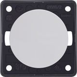 On/off switch 2pole with imprint "0", Integro - Design Flow/Pure, pol 