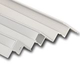Ceiling aluminum profile AK for plasterboard 35x45mm incl. matte diffuser 1m