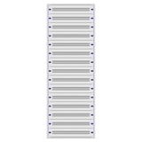 Installation insert 3-45L complete, 15 rows, plastic