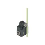 Position switch with adjustable glass-fibre rod lever