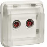 Radio/TV, wall box, W.1, polar white