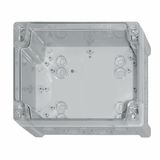 Enclosure ABS, transparent cover, 201x163x98 mm, metric