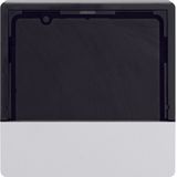 Cover for KNX thermostats + room cont.s, Q.1/Q.3, p. white velvety