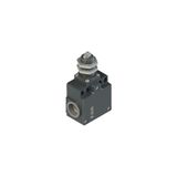 Position switch with roller and threaded piston plunger