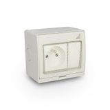 Single socket + single surface-mounted switch GPWPN IP55 "AQUA55"
