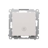 Interdediate switch with LED indicator light, 10AX, light gray matt