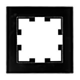 One gang frame, glass black
