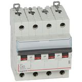DX³6000 10kA high inlet and low outlet screw circuit breaker 4P 400V~ - 40A - curve C - for traditional HX³ comb
