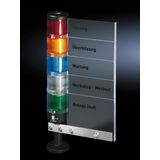SG Label panel, for signal pillar, modular, for 5 optical components