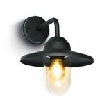 BLACK WALL BRACKET 12W E27 IP44