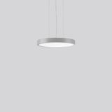 TRIONA round, 38 W, 3050 lm, 827-865, silver, DALI Pendant luminaires,