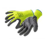 VECHTE notched protective gloves coated with nitrile green/c.grey 9