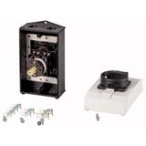 T0-2-8900/I2H/MBS/SVB-SW Main switch, T0, 20 A, surface mounting, 2 contact unit(s), 3 pole + N, STOP function, With black rotary handle and locking ring, Lockable in the 0 (O