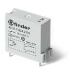 Miniature PCB relay ≥3mm contact gap, 1NO, 16A / 24VDC / Sensitive / AgNi (45.31.7.024.0310)
