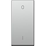 Cover with ON/OFF icon 1M, silver