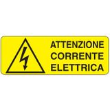 Rectangular danger sign - 350 x 125 mm