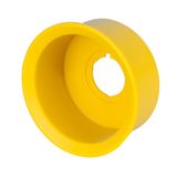 Yellow guard for mushroom push-button