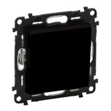 Changeover push button 6A mat black Valena Life