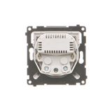 Computer socket RJ45 category 5e + telephone socket RJ11, (module), Simon 24, IP20/IP44, black matt