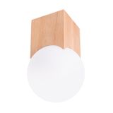 CEILING LAMP SOLIS NATURAL WOOD 1XG9