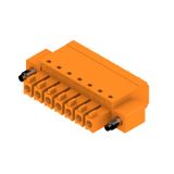 PCB plug-in connector, female plug, 3.81 mm, Number of poles: 7, 180°, PUSH IN with actuator, Clamping range, max. : 1.5 mm², Box
